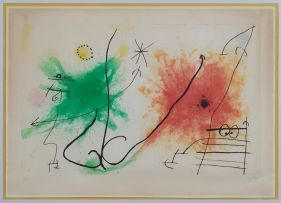 Joan Miró; Party De Champagne V (Jacques Dupin 434)