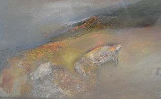 Gail Catlin; Landscape with Cattle