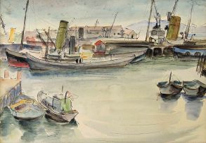 Maud Sumner; Harbour Scene