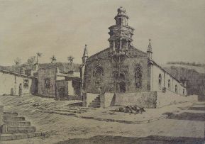 Tinus de Jongh; View of a Church