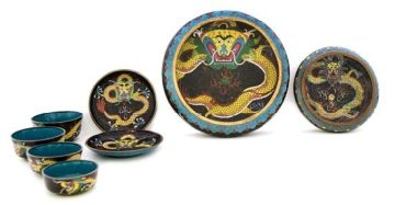 A group of Chinese cloisonné wares, early 20th century