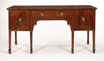 A George III mahogany sideboard by S & H Jewell