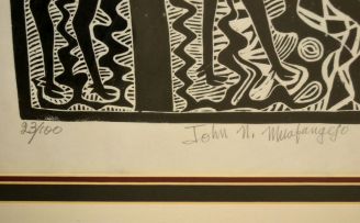 John Muafangejo; Kudu Friends 1979