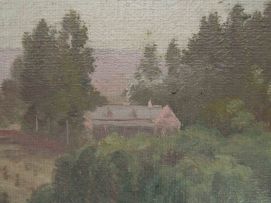 Jan Ernst Abraham Volschenk; Landscape with Farmhouse