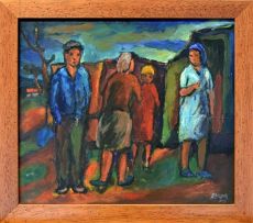 Kenneth Baker; Four People Standing Outside