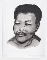 Marlene Dumas; Portrait of a Young Nelson Mandela