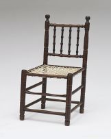 A Cape stinkwood and teak tolletjie chair, early 19th century