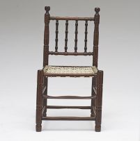 A Cape stinkwood and teak tolletjie chair, early 19th century