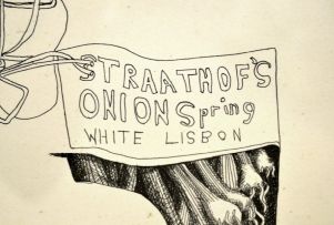 Cecily Sash; Straathof's Onion Spring White Lisbon