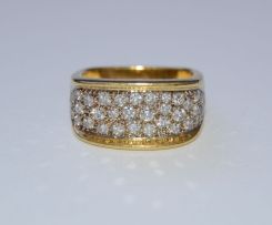 Diamond and 18ct gold dress ring