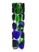 A Škrdlovice glassworks ‘lens’ vase, designed by Prof Jaroslav Svoboda, 1972, pattern number 7233