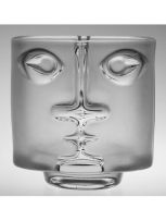 A Libochvice glassworks frosted ‘Head’ vase, designed by Adolf Matura, 1972, pattern number 3484