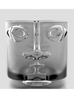 A Libochvice glassworks frosted ‘Head’ vase, designed by Adolf Matura, 1972, pattern number 3484