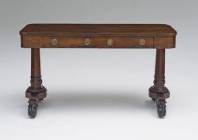 A George IV rosewood library table