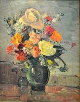 Piet van Heerden; Still Life with Summer Flowers