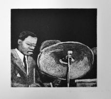 Sam Nhlengethwa; From the series 'Kind of Blue': Performance I; Performance II; Discussing; Yes; That's It; Bill Evans; Wynton Kelly; Cannonball Adderly; Paul Chambers; Jimmy Cobb (10)