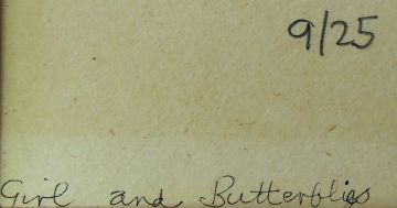 Walter Battiss; Girl and Butterflies
