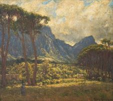 Edward Roworth; Verdant Landscape with Table Mountain and Lion's Head