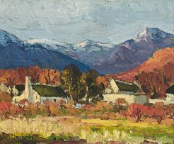 Piet van Heerden; Homesteads in a Mountain Landscape