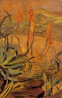 Edith King; Aloes in a Rocky Landscape