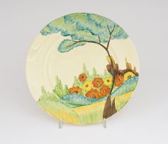 A Clarice Cliff 'Fragrance' pattern plate