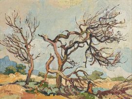 Gregoire Boonzaier; Withered Firs & Gravel Pits, Kenilworth, Cape