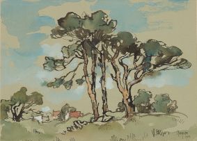 Gregoire Boonzaier; Landscape with Trees