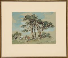 Gregoire Boonzaier; Landscape with Trees