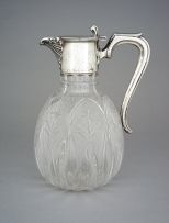 An Edward VII silver-mounted claret jug, Marples & Co, Birmingham, 1902