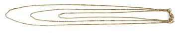 15ct gold figaro-link muff chain