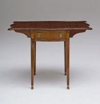 A George III mahogany and inlaid pembroke table, late 18th century