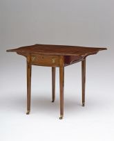A George III mahogany and inlaid pembroke table, late 18th century