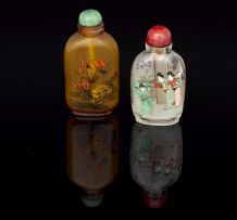 A Chinese inside painted glass snuff bottle, 20th century