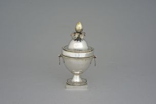 A Cape silver two-handled sugar bowl and cover, Johan Hendrik Vos, late 18th/early 19th century