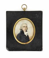 A Gentleman, circa 1790, attributed to Nathaniel Plimer, British (1751-1822)