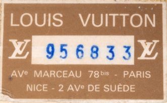 A Louis Vuitton Bisten 75 Constellation series suitcase, 1970s
