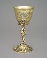 A George IV silver-gilt goblet, John Bridge, London, 1828