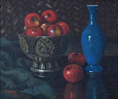 Gregoire Boonzaier; Still Life with Red Apples