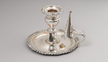 A Sheffield plated chamberstick, early 19th century