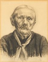 Maggie Laubser; Portrait of an Old Woman