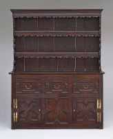 A carved oak dresser, 17th/18th century