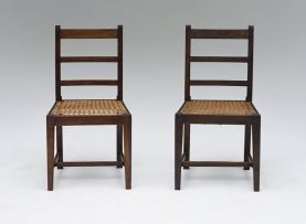 A pair of Overberg stinkwood side chairs, 19th century