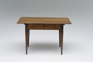 A Cape Neo-classical yellowwood and stinkwood inlaid peg-top table, early 19th century
