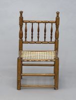 A Cape fruitwood tolletjie chair, early 19th century