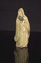 A Chinese soapstone figure of Guan Yu, early 20th century