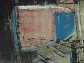 Adele White; Black, Pink and Blue Composition