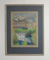 Leonora Everard-Haden; Landscape with Stream