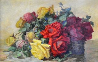 Amy Beatrice Hazell; Still Life with Roses
