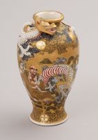 A Japanese Satsuma vase, Meiji Period (1868-1912)