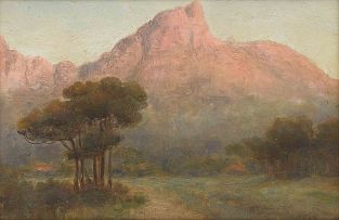 Edward Clark Churchill Mace; The Devil's Peak, Dawn from Claremont Flats